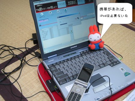 携帯電話があれば、iPodは必要ないね