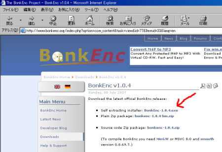 BonkEnc v1.0.4 